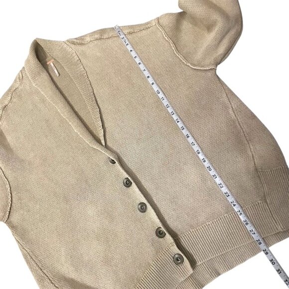 Free People Oversized Button Front Chamomile Cardigan Medium Neutral - Picture 15 of 16